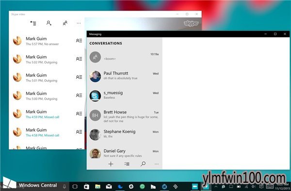 Win10 TH2ʽСṵϵͳϢѼSkypeԤ
