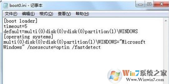 WIN10系统boot.ini怎么修改?修改boot.ini的方法