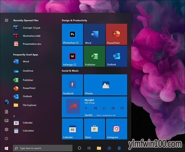 回顾设计师们眼中的Windows 10开始菜单
