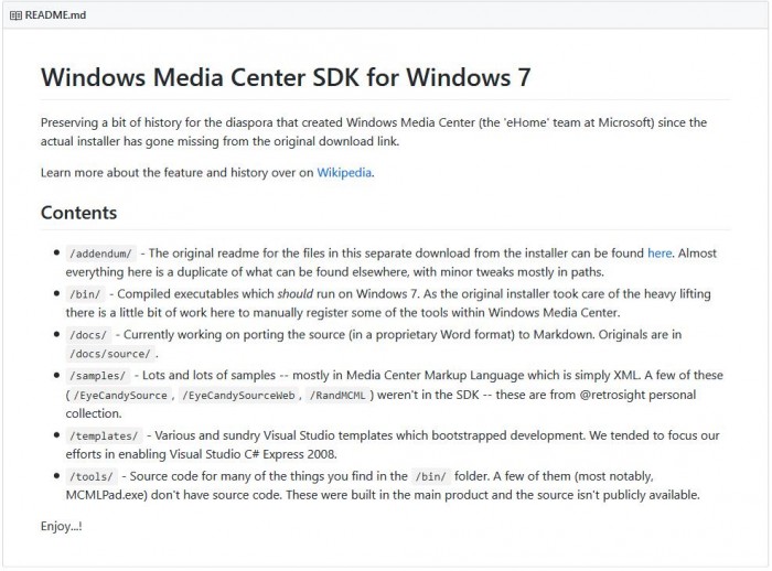 Windows Media Center SDKGitHubϷ3.jpg